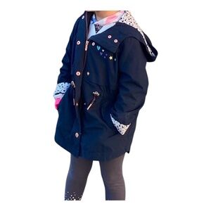 Girls Rokka&Rolla Lightweight Rain Jacket Trench Coat - Girls Size XS 4-5